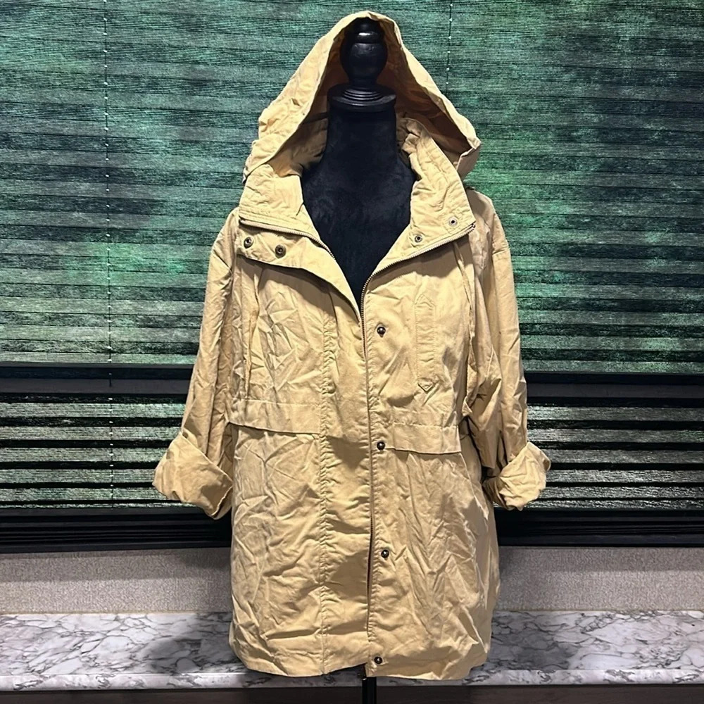 O’Neill Women’s Mustard Yellow Voyage Hooded Utility Zip Front Jacket Large - Picture 3 of 12